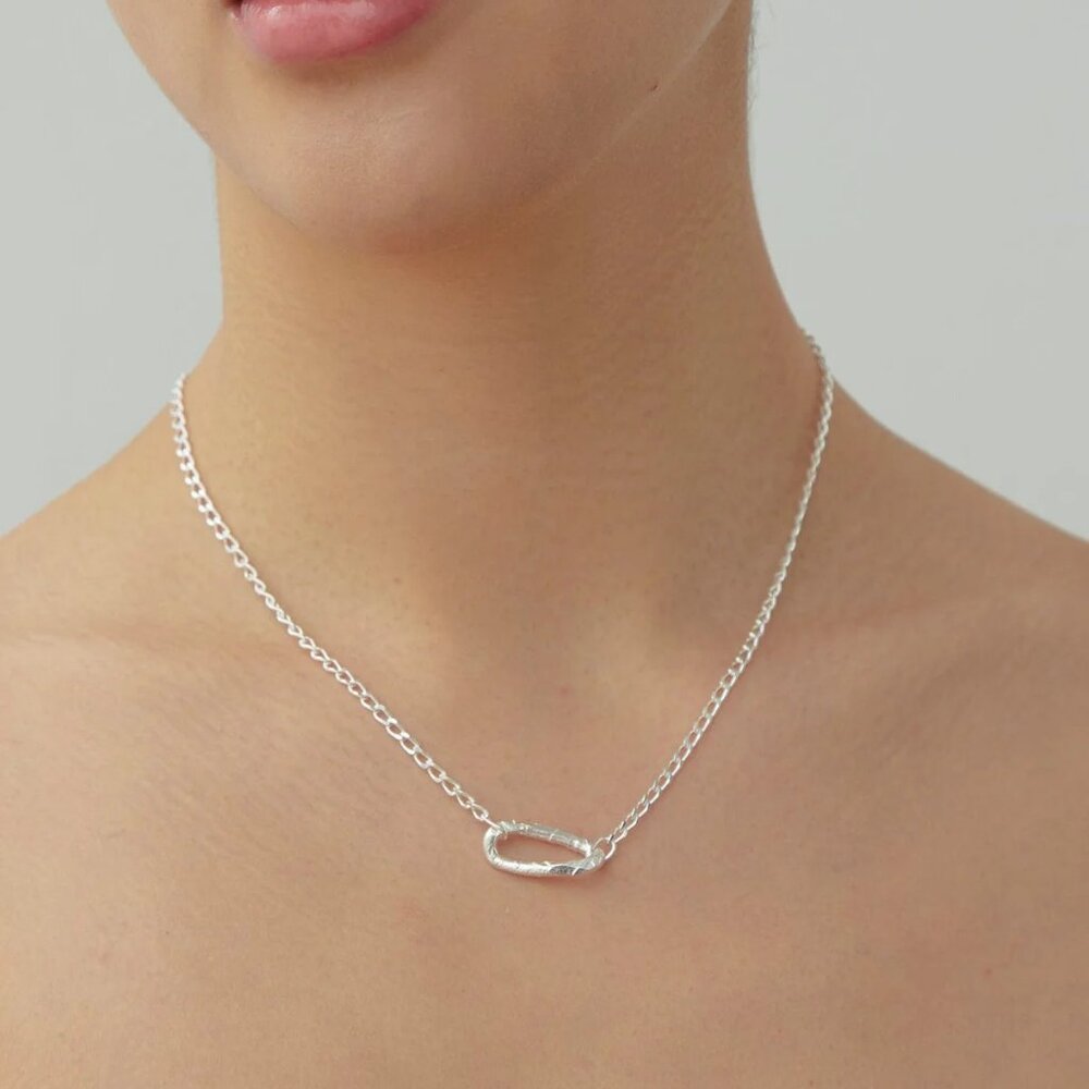 dear letterman Amara Silver Necklace
